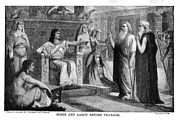 Moses and aron before pharoh 23