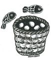 two fish five loaves by Kathy Rice Grimm