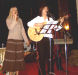 Sabina and Claudia leading worship at the conference