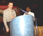 Simon speaking at the conference