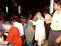 Team praying for people