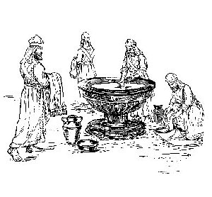 Priests at the Bronze Laver
