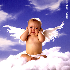 angel baby on cloud