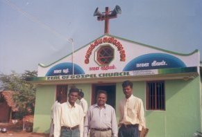 The church in Enam Kariyandal Village, in Tiruvannamalai