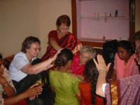 Praying at the Talitha Cumi Project 